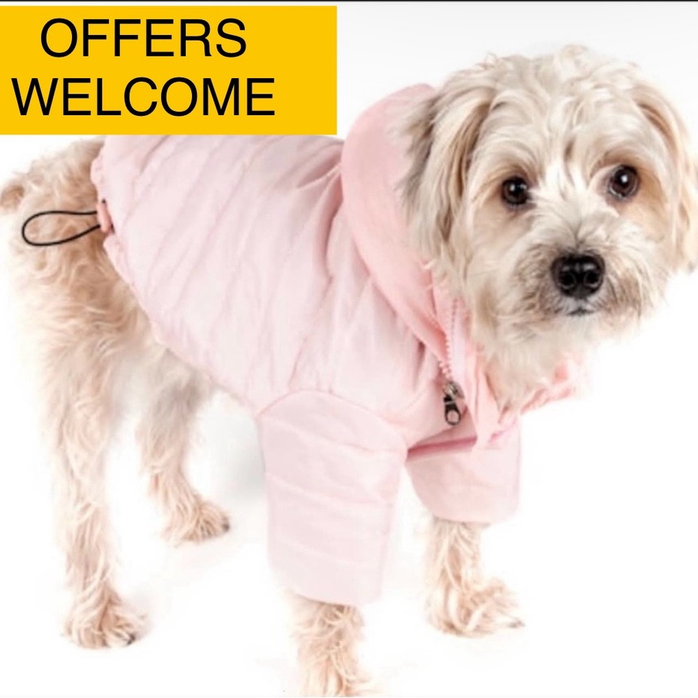 10” LENGTH XS Lightweight Adjustable Sporty Avalanche Pet Dog Coat Pink - Picture 1 of 12